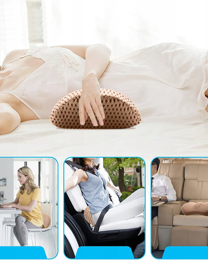 Ortopedinė juosmeninė pagalvė miegui, automobiliui, biurui, ant kėdės, su memory putomis