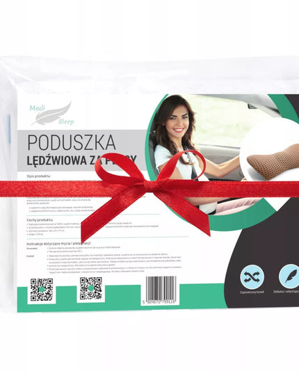 Ortopedinė juosmeninė pagalvė miegui, automobiliui, biurui, ant kėdės, su memory putomis