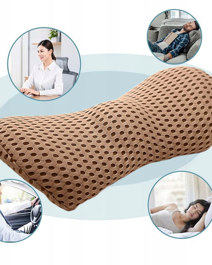 Ortopedinė juosmeninė pagalvė miegui, automobiliui, biurui, ant kėdės, su memory putomis