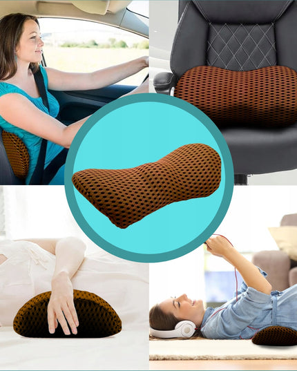 Ortopedinė juosmeninė pagalvė miegui, automobiliui, biurui, ant kėdės, su memory putomis