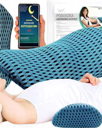 Ortopedinė juosmens pagalvė miegojimui, automobiliui, ant kėdės, „Memory Foam“