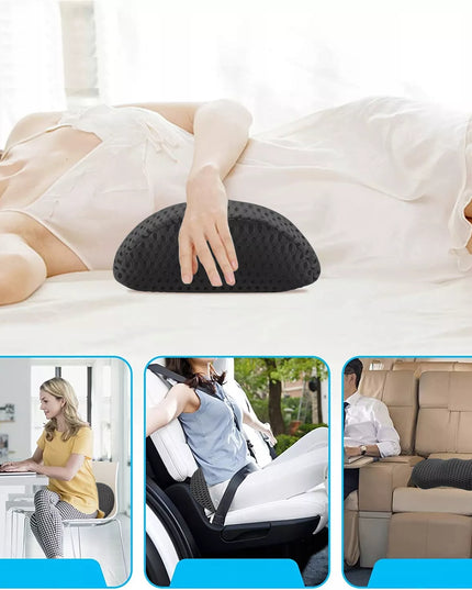 Ortopedinė juosmens pagalvė miegojimui, automobiliui, ant kėdės, „Memory Foam“