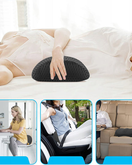 Ortopedinė juosmens pagalvė miegojimui, automobiliui, ant kėdės, „Memory Foam“