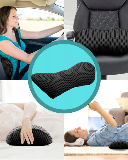 Ortopedinė juosmens pagalvė miegojimui, automobiliui, ant kėdės, „Memory Foam“