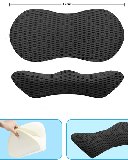 Ortopedinė juosmens pagalvė miegojimui, automobiliui, ant kėdės, „Memory Foam“