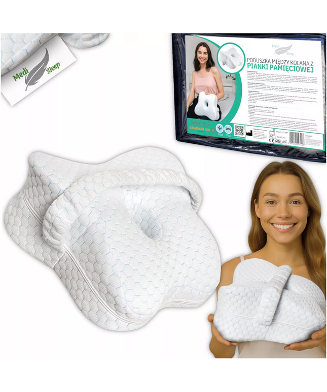 Ortopedinė pagalvė tarp kelių miegui, pleištas po kojomis,