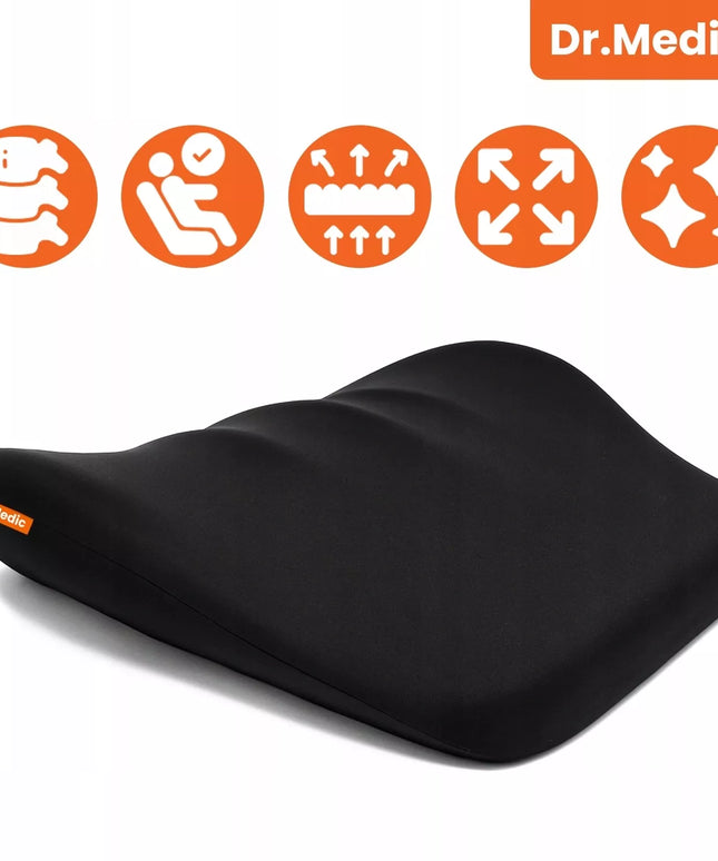 Ortopedinė nugaros ir juosmens atrama pagalvė automobiliui ir biuro kėdei su atminties puta