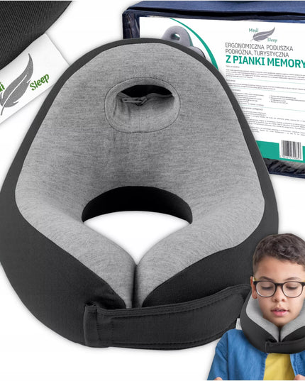 Vaikon kelioninė pagalvėlė, kaklo atrama, automobiliui, memory
