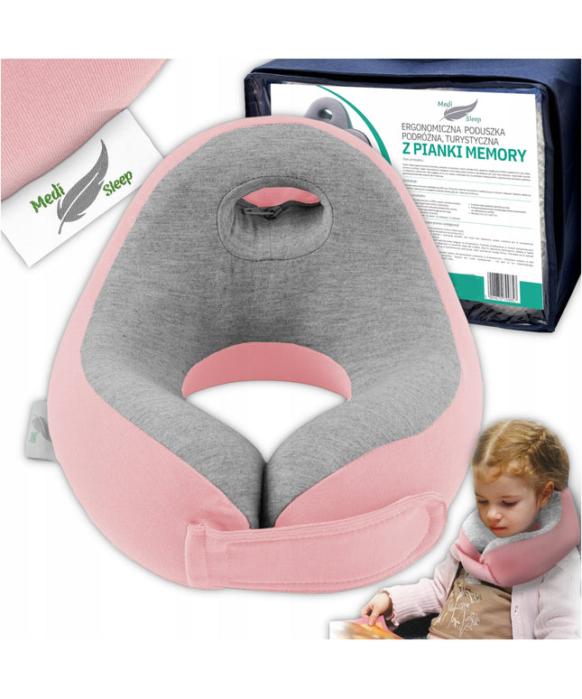 Vaikon kelioninė pagalvėlė, kaklo atrama, automobiliui, memory