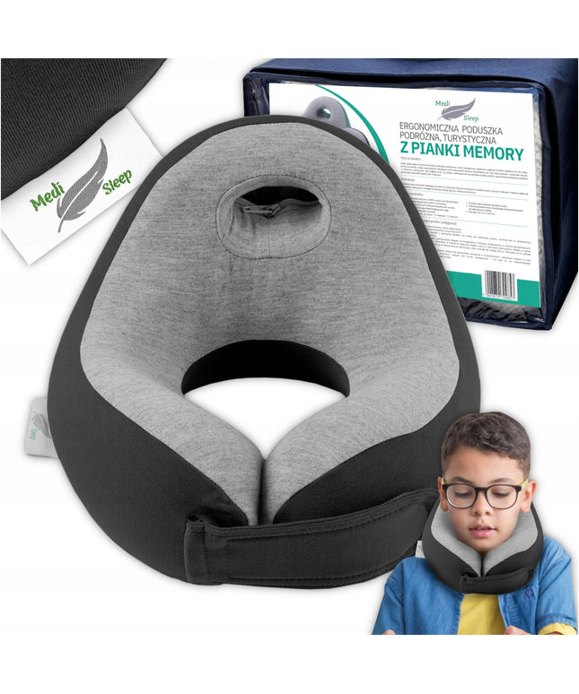 Vaikon kelioninė pagalvėlė, kaklo atrama, automobiliui, memory