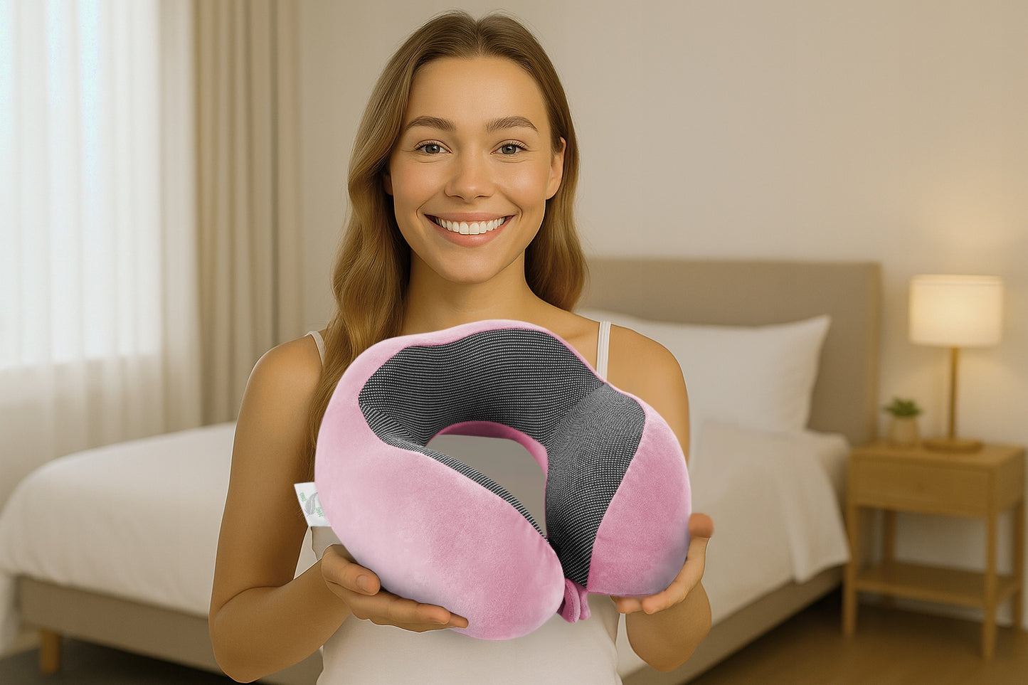 Kelioninė pagalvėlė kaklui, automobilio atrama, memory MEDI