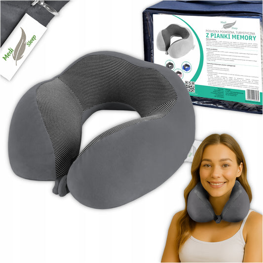 Kelioninė pagalvėlė kaklui, automobilio atrama, memory MEDI