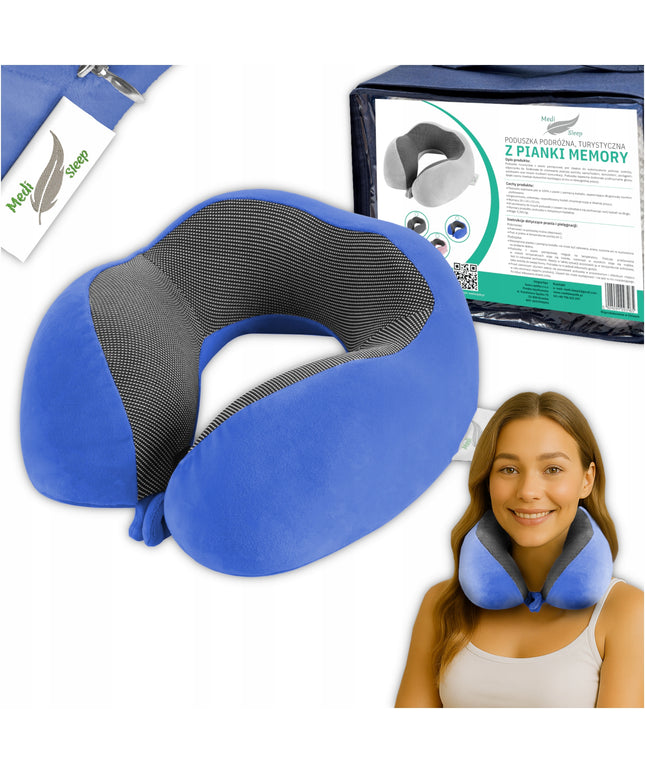 Kelioninė pagalvėlė kaklui, automobilio atrama, memory MEDI