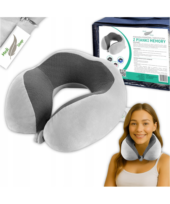 Kelioninė kaklo pagalvėlė, automobilio atrama, atminties putų