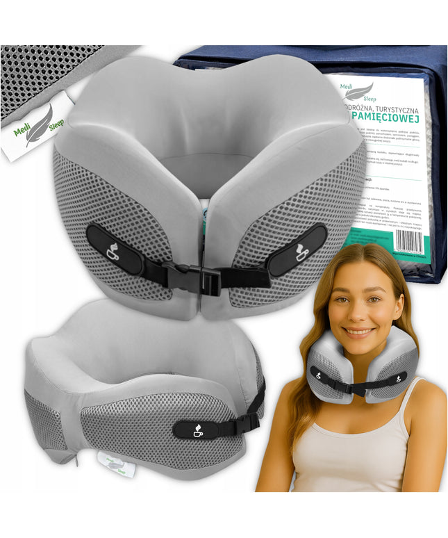 Kelioninė pagalvėlė ant kaklo, skirta kelionėms lėktuvu "Medi Sleep"