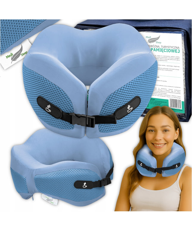 Kelioninė pagalvėlė ant kaklo, skirta kelionėms lėktuvu "Medi Sleep"
