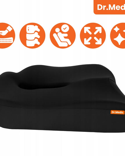 Ortopedinė sėdėjimo pagalvėlė automobiliui, biurui, kėdei, foteliui su MEMORY efekto