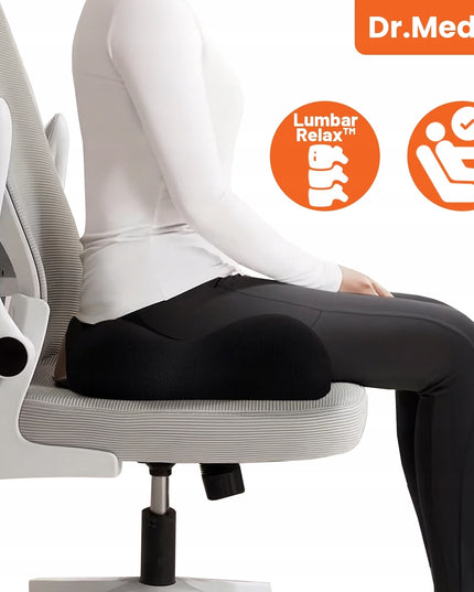 Ortopedinė sėdėjimo pagalvėlė automobiliui, biurui, kėdei, foteliui su MEMORY efekto