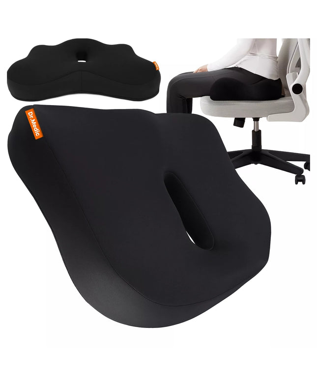 Ortopedinė sėdėjimo pagalvėlė automobiliui, biurui, kėdei, foteliui su MEMORY efekto