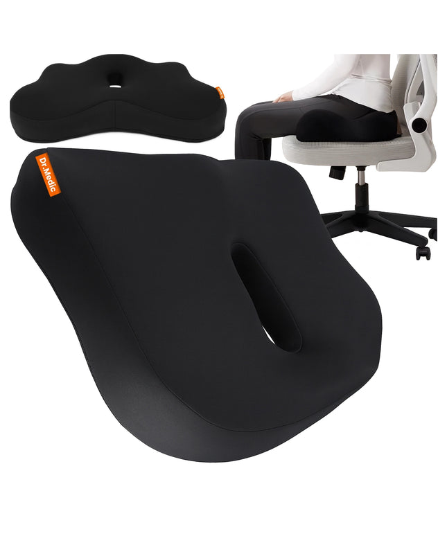 Ortopedinė sėdėjimo pagalvėlė automobiliui, biurui, kėdei, foteliui su MEMORY efekto