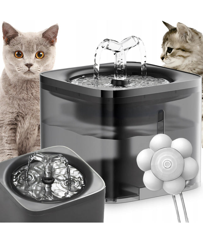 Automatinė girdykla katėms ir šunims su fontanu, jutikliu ir filtru