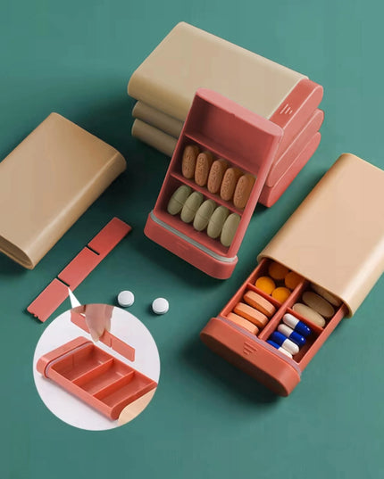 ToolSpace vaistų dėžutė – mini kelioninis vaistų organizatorius