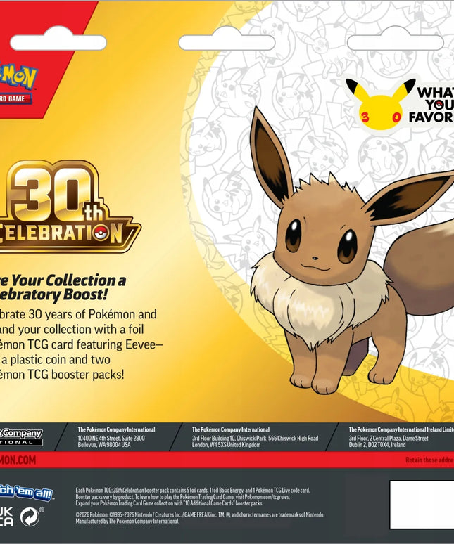 POKÉMON TCG: 30TH CELEBRATION - 2-PACK