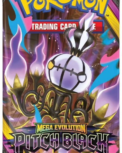 POKÉMON TCG: MEGA EVOLUTION – PITCH BLACK – papildymo paketų dėžė
