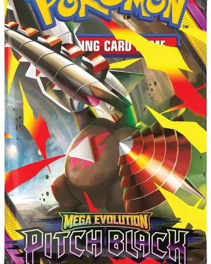 POKÉMON TCG: MEGA EVOLUTION – PITCH BLACK – papildymo paketų dėžė