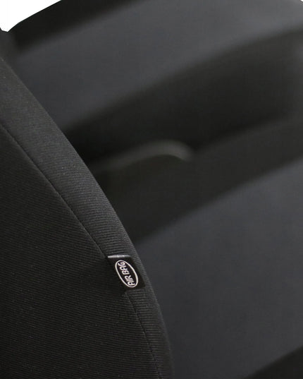 Automobilinių sėdynių užvalkalų komplektas POK-TER EKONOMIC PT-402, juodas su pilkais apvadais