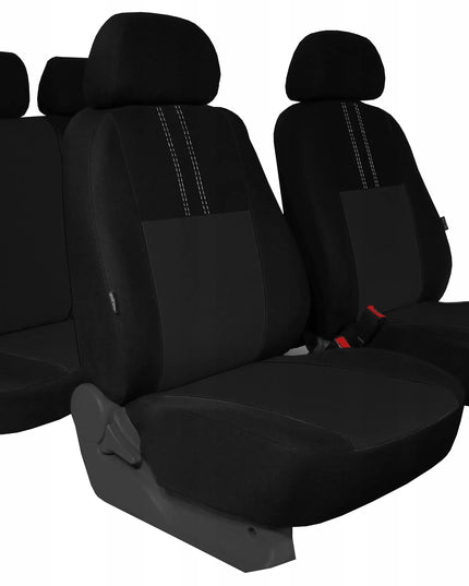 „Pok-Ter Ekonomic PT-8“ universalūs pilki medžiaginiai automobilio sėdynių užvalkalai, komplektas