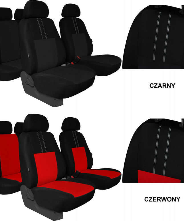 „Pok-Ter Ekonomic PT-8“ universalūs pilki medžiaginiai automobilio sėdynių užvalkalai, komplektas