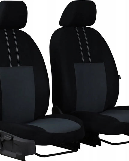 „Pok-Ter Ekonomic“ automobilinių priekinių sėdynių užvalkalai, 1+1, pilki