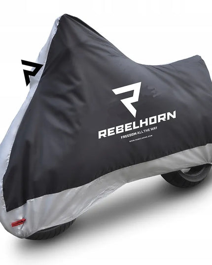 Motociklo uždangalas Rebelhorn Cover 2 Black Silver S