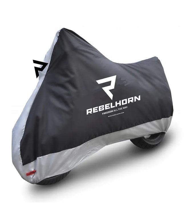 Motociklo uždangalas Rebelhorn Cover 2 Black Silver S