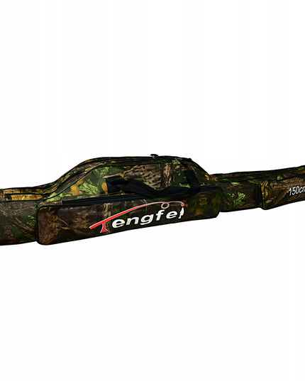 Meškerių dėklas Miracle Fish, 2 skyrių, 150 cm, 2 šoninės kišenės