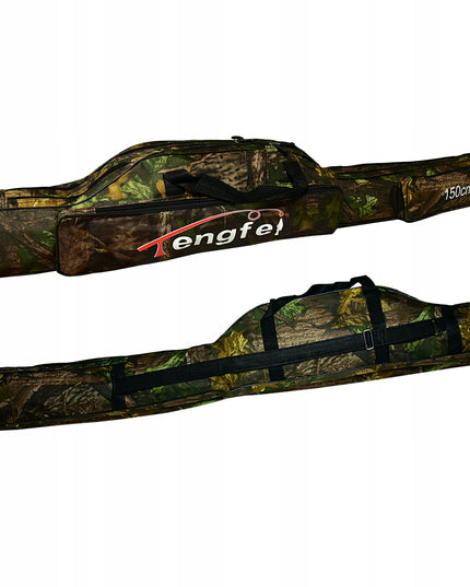 Meškerių dėklas 2 skyrių 150 cm 2 šoninės kišenės