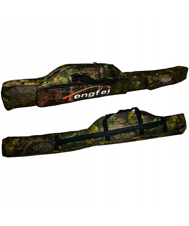 Meškerių dėklas 2 skyrių 150 cm 2 šoninės kišenės