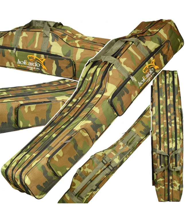 Meškerių dėklas 3 skyrių 150 cm HOKKAIDO su sustiprintu strypu