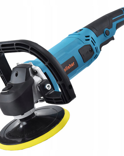 Galingas automobilinis poliruoklis/šlifuoklis su reguliuojamais apsukais ir kempinių rinkiniu, 2900W