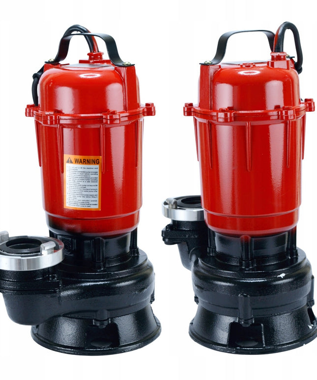 Nuotekų siurblys su smulkintuvu nešvariam, švariam vandeniui, 30m žarna BLACK