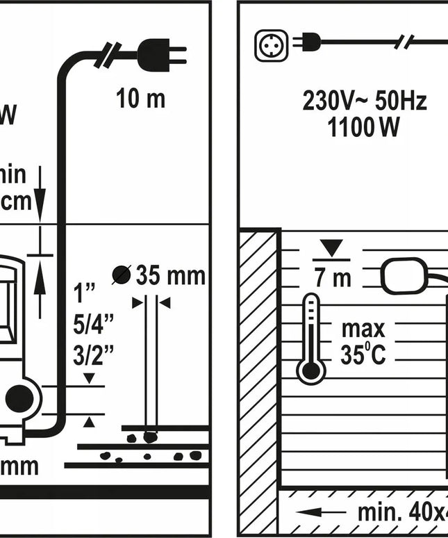 FLO 79792 1100W panardinamasis siurblys nešvariam ir švariam vandeniui (INOX)
