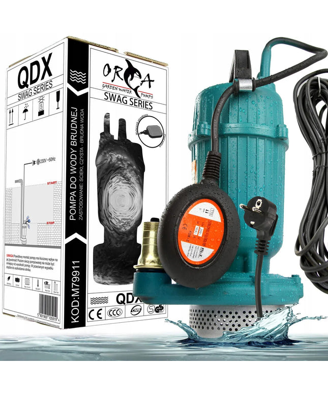 Nardinamasis vandens siurblys ORCA 550W su plūde 1500 l/h 16m