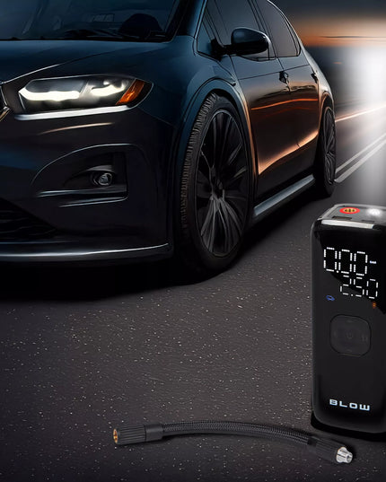 Elektrinė dviračių pompa ir automobilinis kompresorius 8000 mAh
