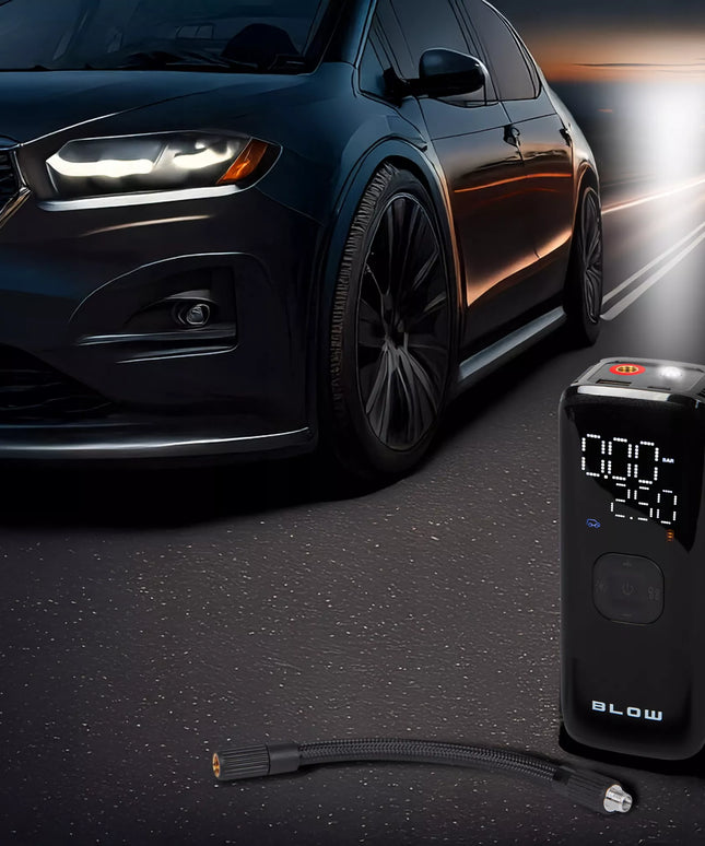 Elektrinė dviračių pompa ir automobilinis kompresorius 8000 mAh