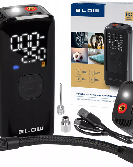 Elektrinė dviračių pompa ir automobilinis kompresorius 8000 mAh