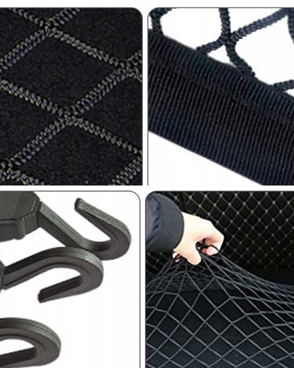 Tvirtas didelis automobilio bagažinės tinklelis tvirtinimai kabliai kilpelės 80x60 160x120