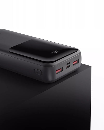 Galingas 20000 mAh išorinis akumuliatorius Powerbank USB-A USB-C Type-C LED