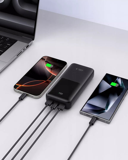 Galingas išorinis akumuliatorius 20000mAh Powerbank USB-A USB-C