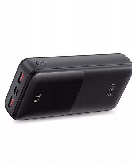 Galingas 20000 mAh išorinis akumuliatorius Powerbank USB-A USB-C Type-C LED